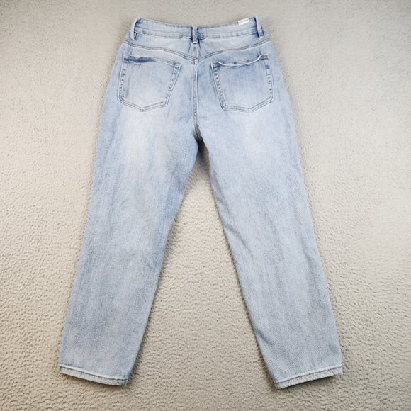 Womens Size 5 Jr's High Waisted Distressed Straight Leg Ankle Curvy Mom Jeans - Picture 2 of 11